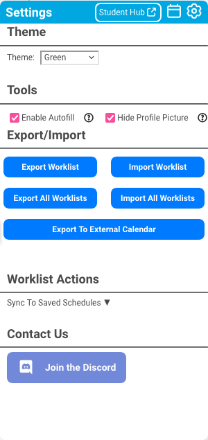 UBC Workday Extension screenshot